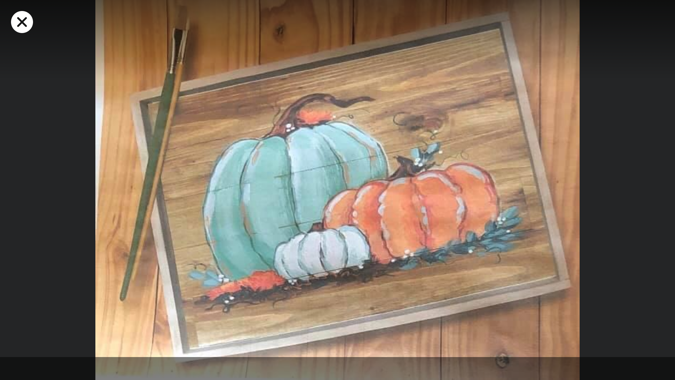 Rustic Pumpkin Tea Tray